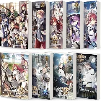 Mushoku Tensei: Jobless Reincarnation Light Novel Set Vol. 1-9, 9 Books Collection Set