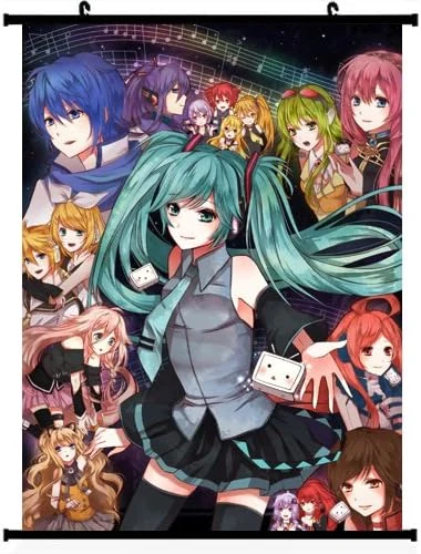 Vocaloid Anime Wall Scroll Poster (24''32'')support Customized