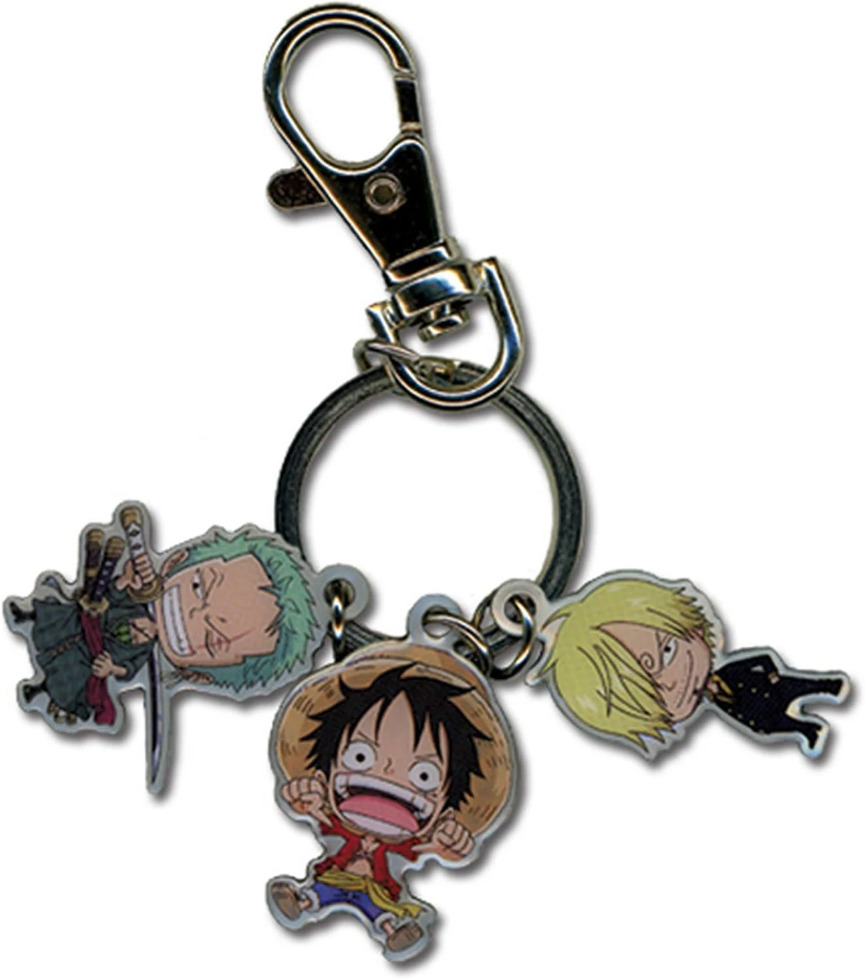 Great Eastern Entertainment One Piece Luffy, Zoro & Sanji Metal Keychain