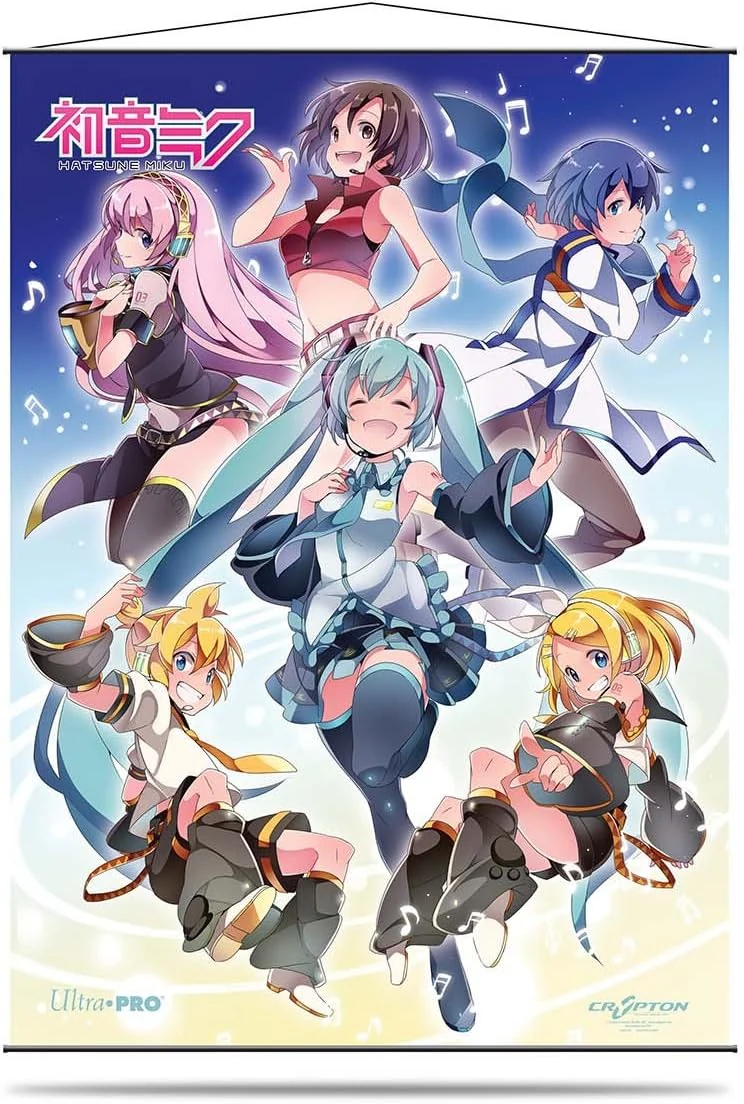 Officially Licensed Hatsune Miku Group Shot Wall Scroll