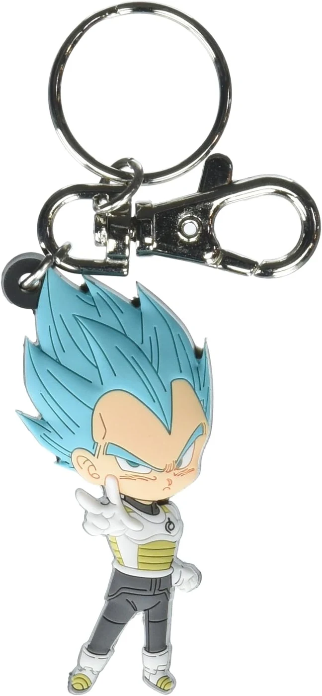 Great Eastern GE-85453 Dragon Ball Super Saiyan Blue Vegeta PVC Keychain