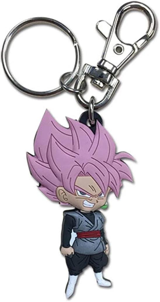 Dragon Ball Goku Black Super Saiyan Rose Keychain
