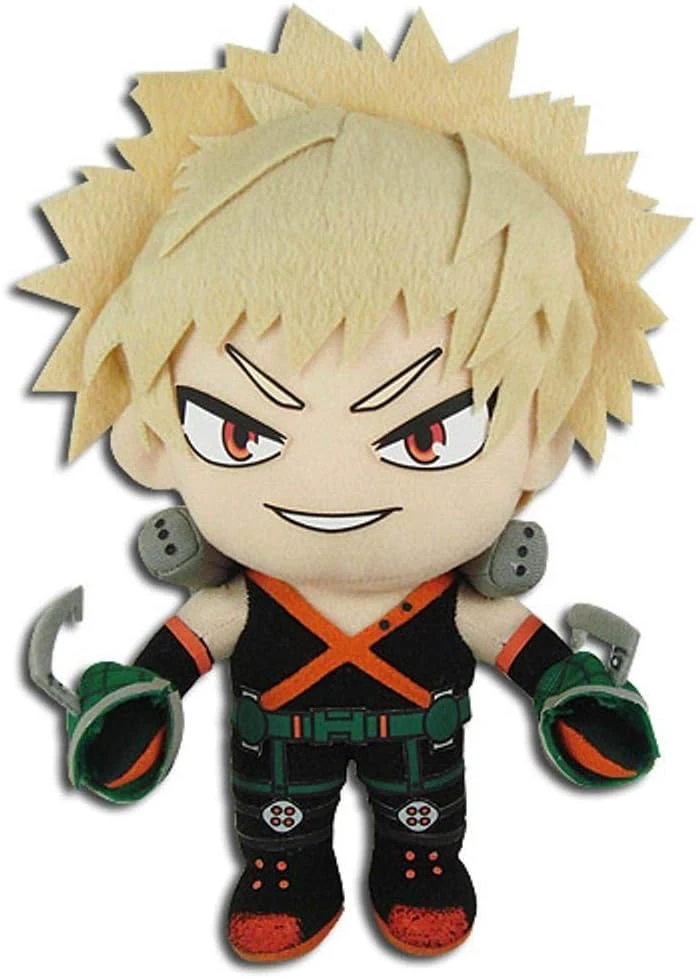 Great Eastern GE-52236 My Hero Academia Katsuki Bakugo Hero Suit Stuffed Plush,Multicolored,8"