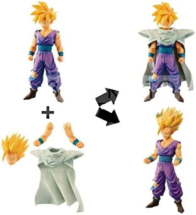Banpresto Dragonball Z Grandista Resolution of Soldiers Son Gohan Toy, Multicolor