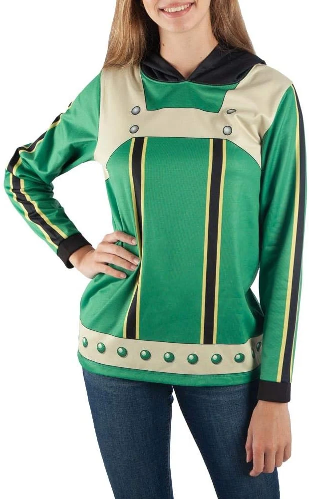 My Hero Academia Hoodie My Hero Academia Froppy Cosplay My Hero Academia-Large Green