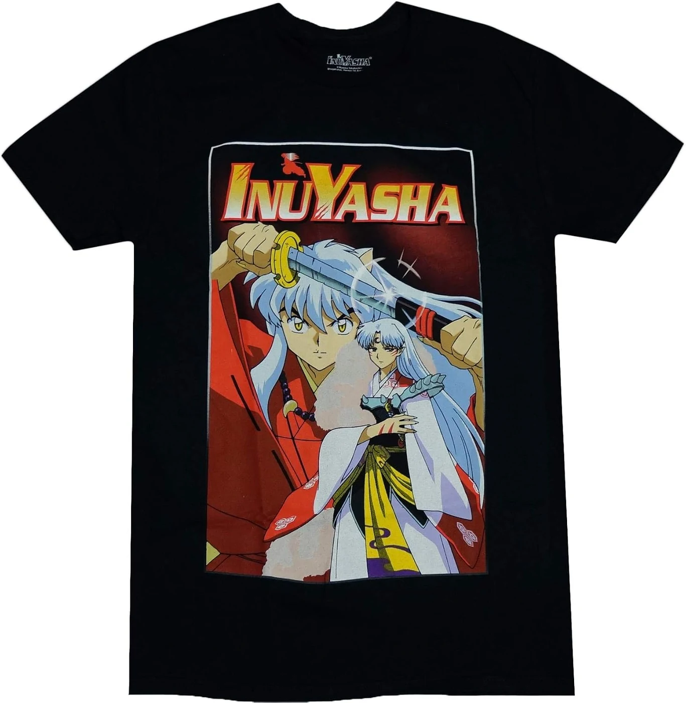 Inuyasha and Sesshomaru Anime Officially Licensed Adult Unisex Graphic T-Shirt