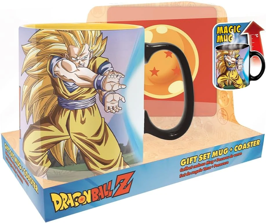 ABYSTYLE Ceramic Coffee Mug Dragon Ball Z - 16 oz Heat Change Mug with Color Changing Effect, DBZ Merch for Home & Kitchen, Dragon Ball Fans Gift Anime
