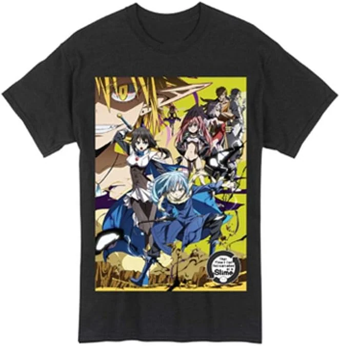 Great Eastern Entertainment Men's that Time I Got Reincarnated as a Slime- Group Men T-Shirt