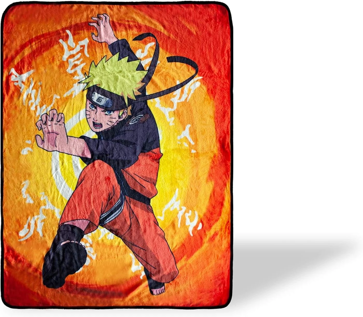 Naruto Official Anime Fleece Throw Blanket | Collectible | Measures 60 x 45 Inches