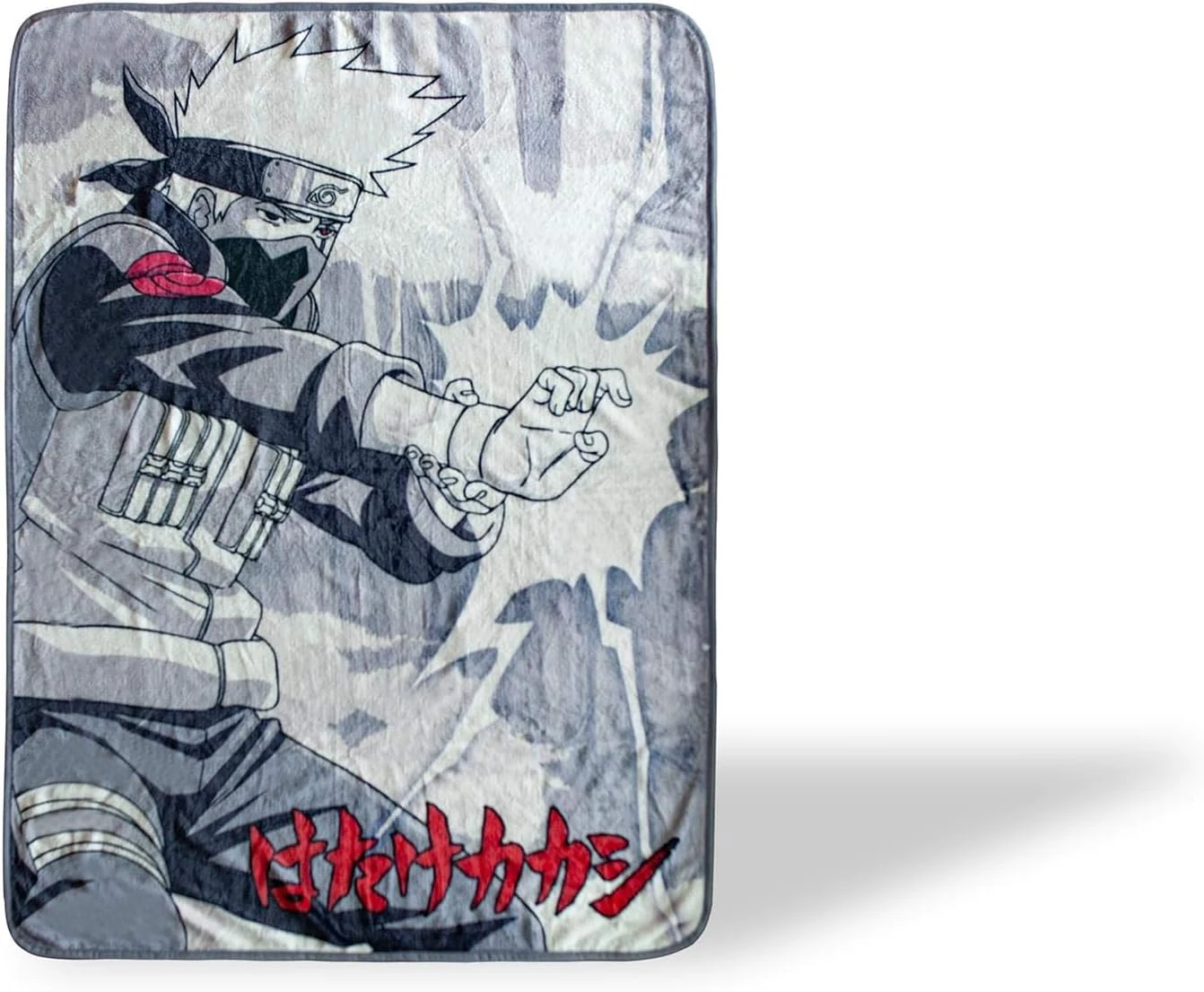Naruto Kakashi Hatake Anime Fleece Throw Blanket | Naruto Blanket Kakashi Sensei Soft Blankets and Throws | Official Naruto Throw Blanket | Measures 60 x 45 Inches
