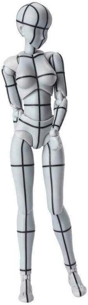 TAMASHII NATIONS - Body Chan -Wireframe-(Gray Color Ver.) -, Bandai Spirits S.H.Figuarts Action Figure