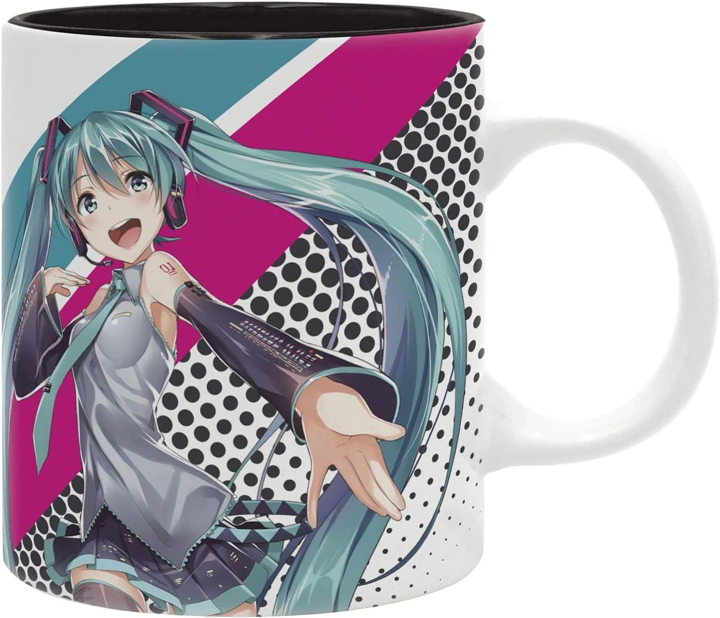 ABYSTYLE Hatsune Miku Ceramic Coffee Tea Mug 11 Oz. Anime Manga Drinkware Dishwasher Microwave Safe Home & Kitchen Essentials Gift