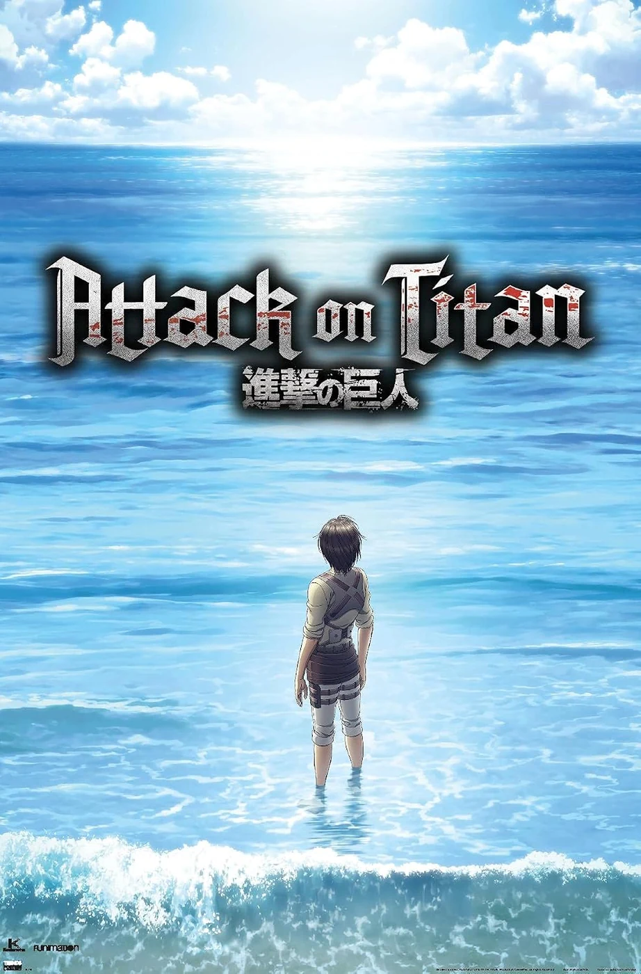 Attack on Titan: Season 3 - Ocean Wall Poster, 22.4L" x 14.7W", Premium Unframed Version