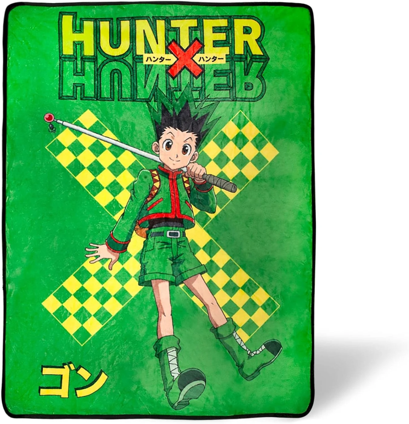 Hunter X Hunter Gon Freecss Plush Throw Blanket | Super Soft Fleece Blanket, Cozy Sherpa Cover for Sofa and Bed, Home Decor Room Essentials | Anime Manga Gifts | 45 x 60 Inches