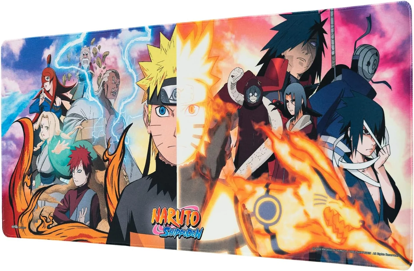 Grupo Erik Naruto XXL Mouse Mat - Desk Pad - 31.5" x 13.78" Non-Slip Rubber Base Mouse Pad, Gaming Mouse Pad, Keyboard Mouse Mat - Naruto Gifts