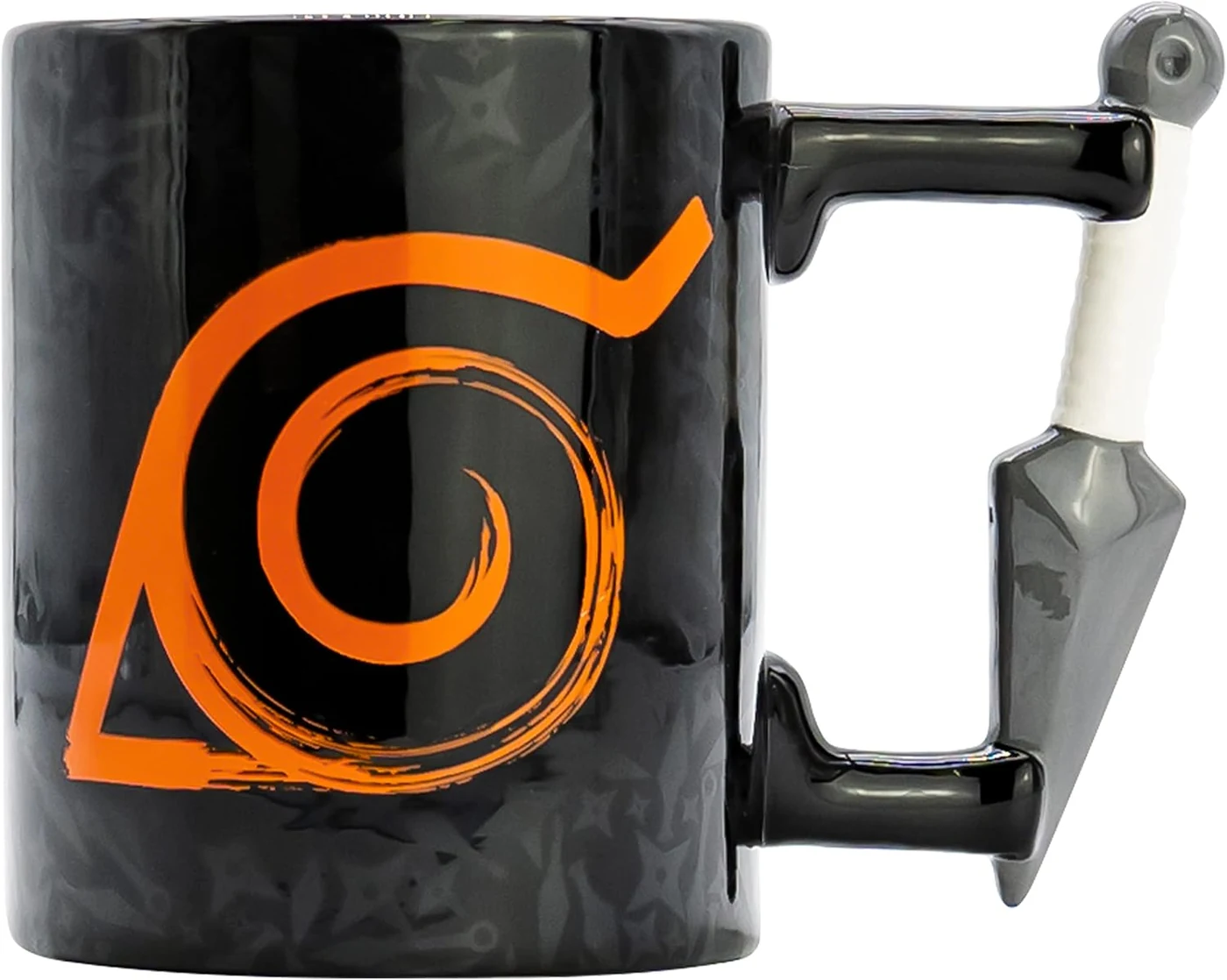 ABYSTYLE Naruto Shippuden 3D Kunai Ceramic Coffee Tea Mug Anime Manga Drinkware Home Kitchen Essential Gift Naruto Mug Anime Coffee Mug Naruto Merch Collectible Cup
