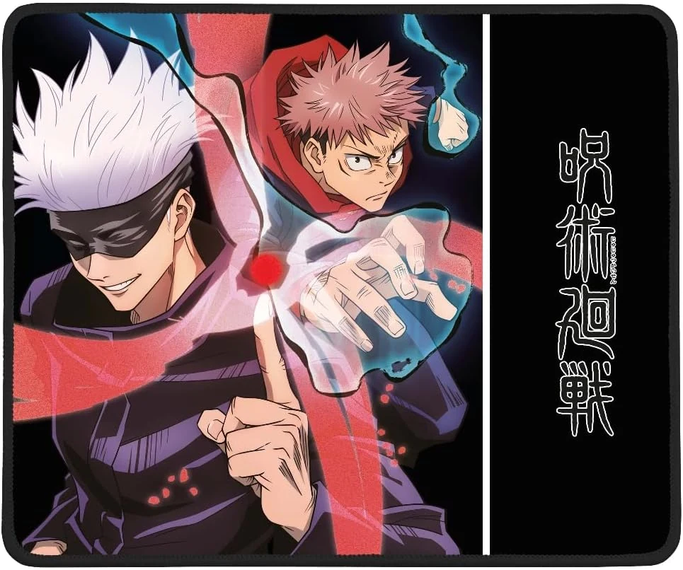Konix Jujutsu Kaisen Gaming Mouse Pad 32 x 27 cm - Non-Slip Base - Gojo and Yuji Design