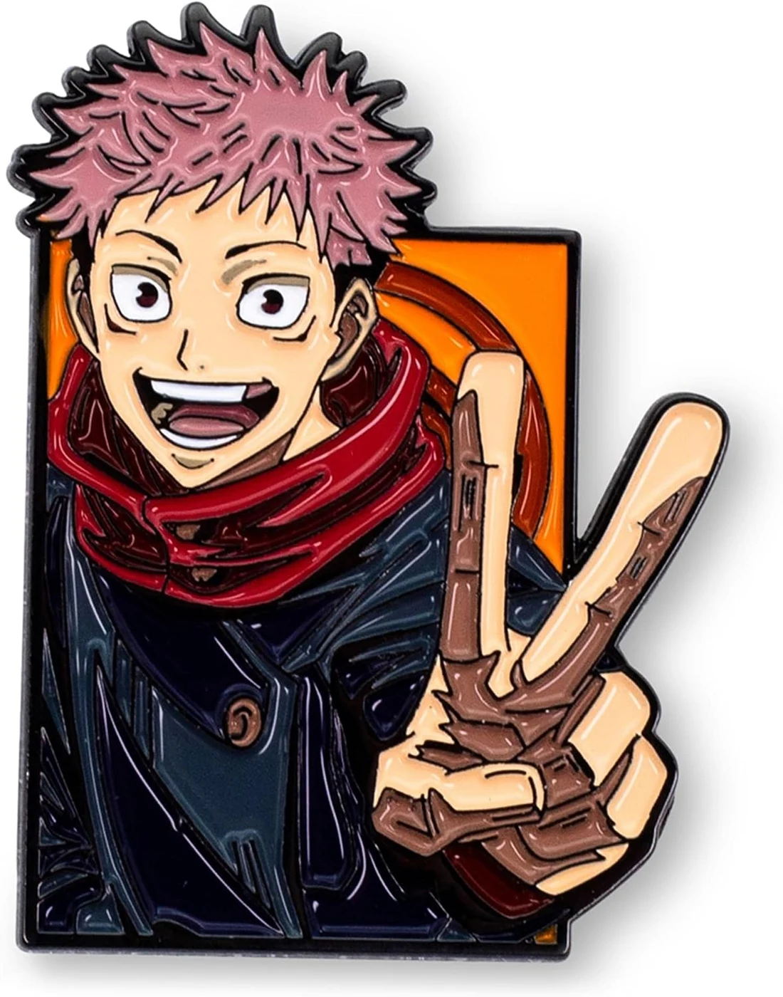 Toynk Jujutsu Kaisen Yuji Itadori Limited Edition Enamel Pin Anime Expo 2022 Exclusive | Metal Brooch Badge Accessories for Backpack, Clothes, Hats | Anime Manga Gifts and Collectibles