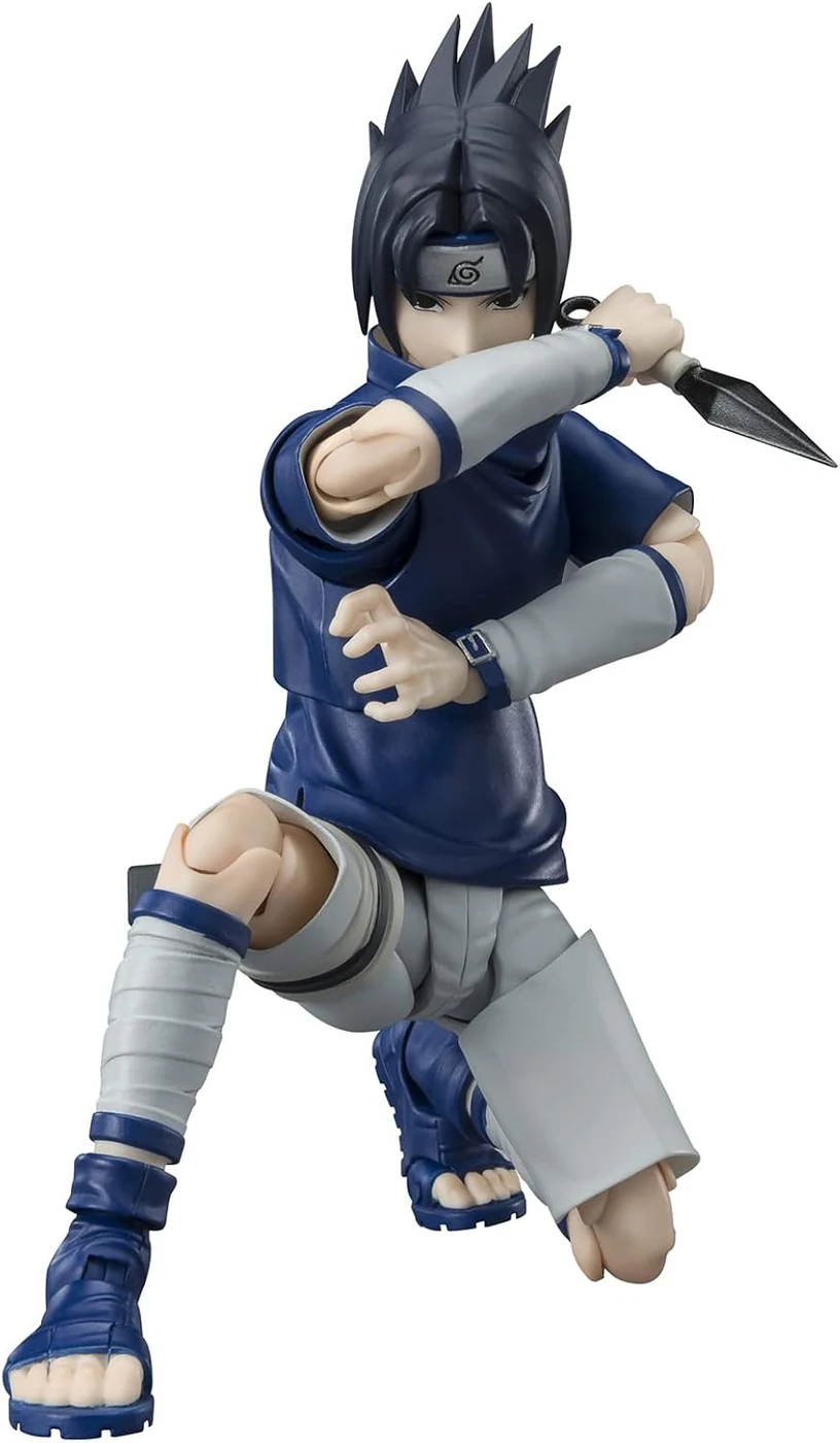 TAMASHII NATIONS - Naruto Shippuden - Sasuke Uchiha-Ninja Prodigy of The Uchiha Clan Bloodline, Bandai Spirits S.H.Figuarts Action Figure