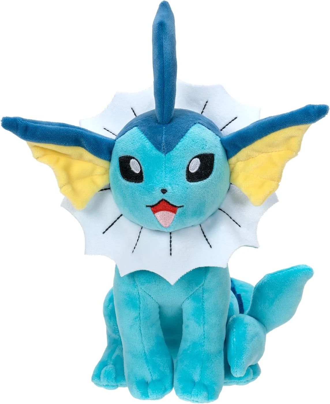Pokémon Vaporeon 8" Plush - Officially Licensed - Eevee Evolution Figure - Authentic Soft Stuffed Animal Toy - Gift for Kids, Boys, Girls - 2+