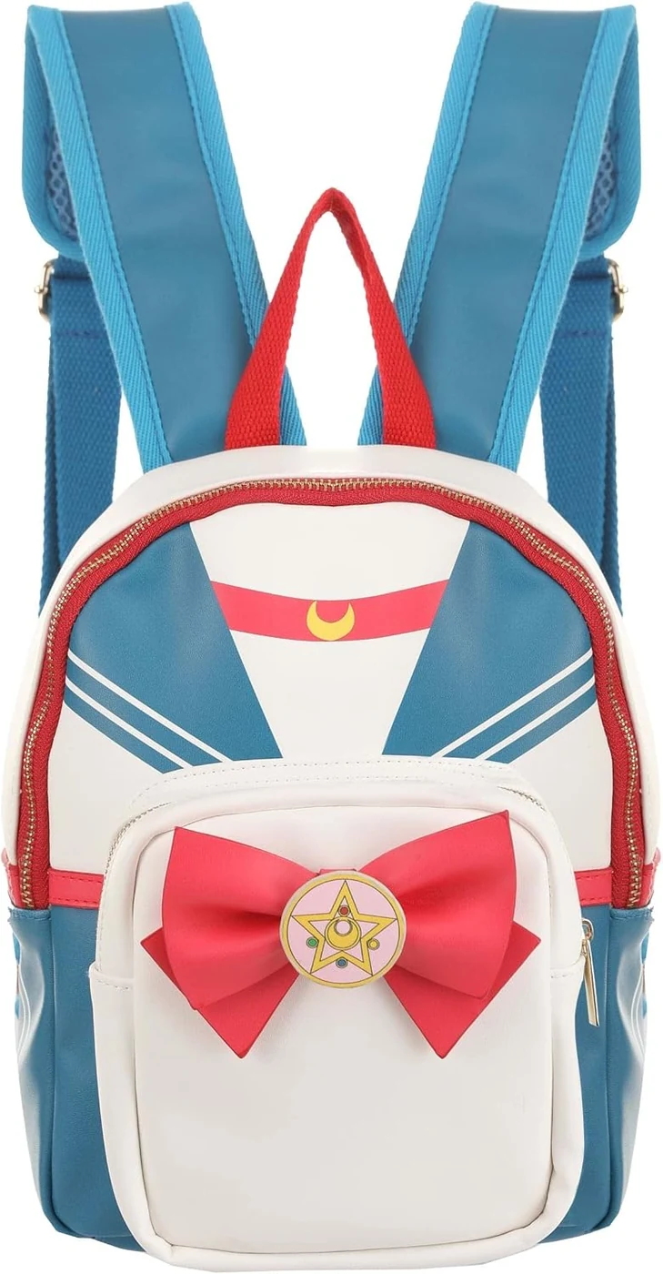FUN.COM Sailor Moon Cosplay Mini Backpack for Adults – Officially Licensed Anime-Inspired Bag with Adjustable Straps