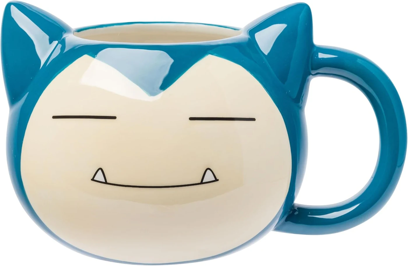 Silver Buffalo Pokémon Snorlax Face, 3D Sculpted Mug, 20oz