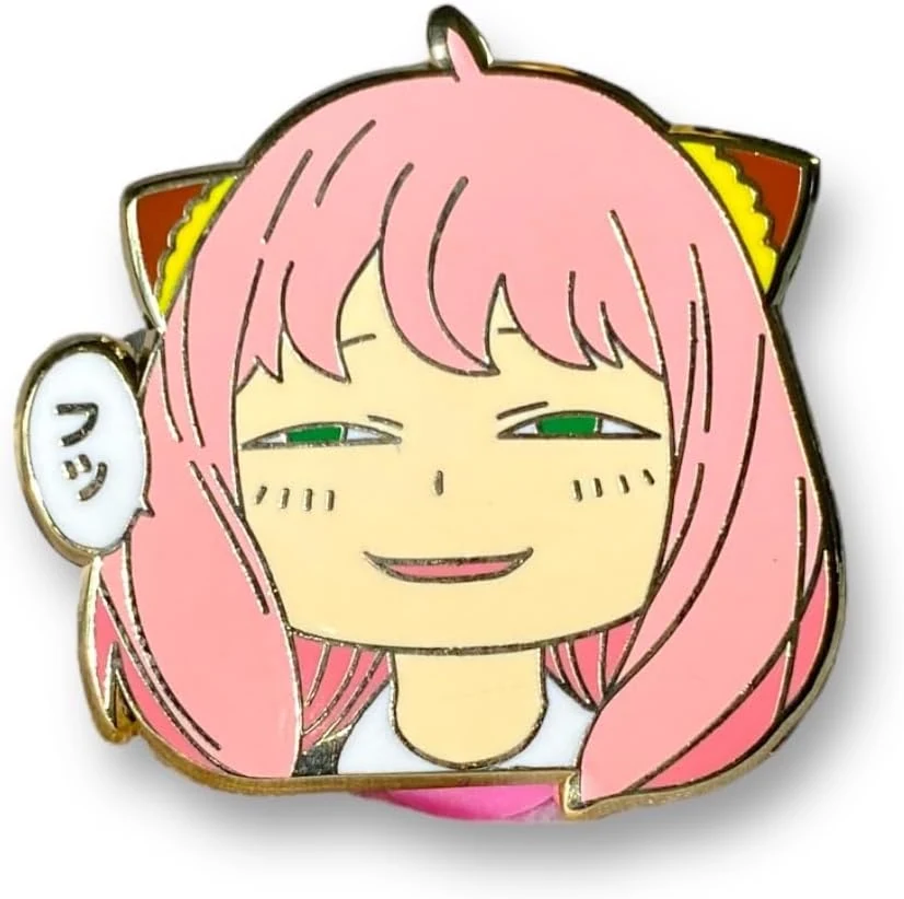 Anya Forger Enamel Spy x Family Pin - Loid Forger Merch Figure Pin for Backpack