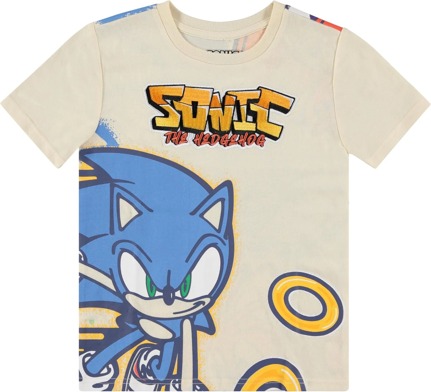 SEGA Boys Sonic the Hedgehog T-Shirt Graphic Short Sleeve Crewneck Tee Little Big Boys