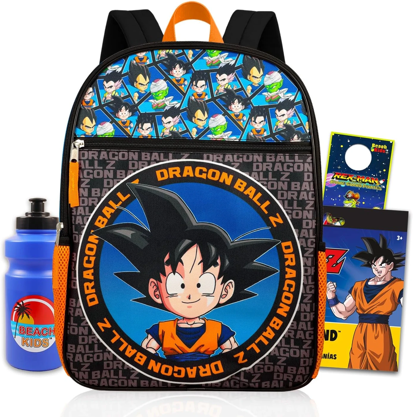 Dragon Ball Z Backpack for Kids School Bundle w/ 16in Bookbag, More