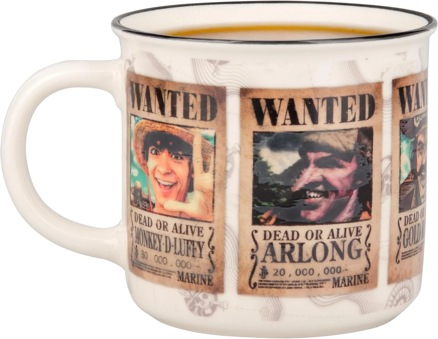 Paladone One Piece Wanted Straw Hat Pirates Heat Changing Mug 350ml, Officially Licensed Anime Merchandise, Coffee Cup for Hot Drinks, Tea, Hot Chocolate, Gift for Pop Culture Fans