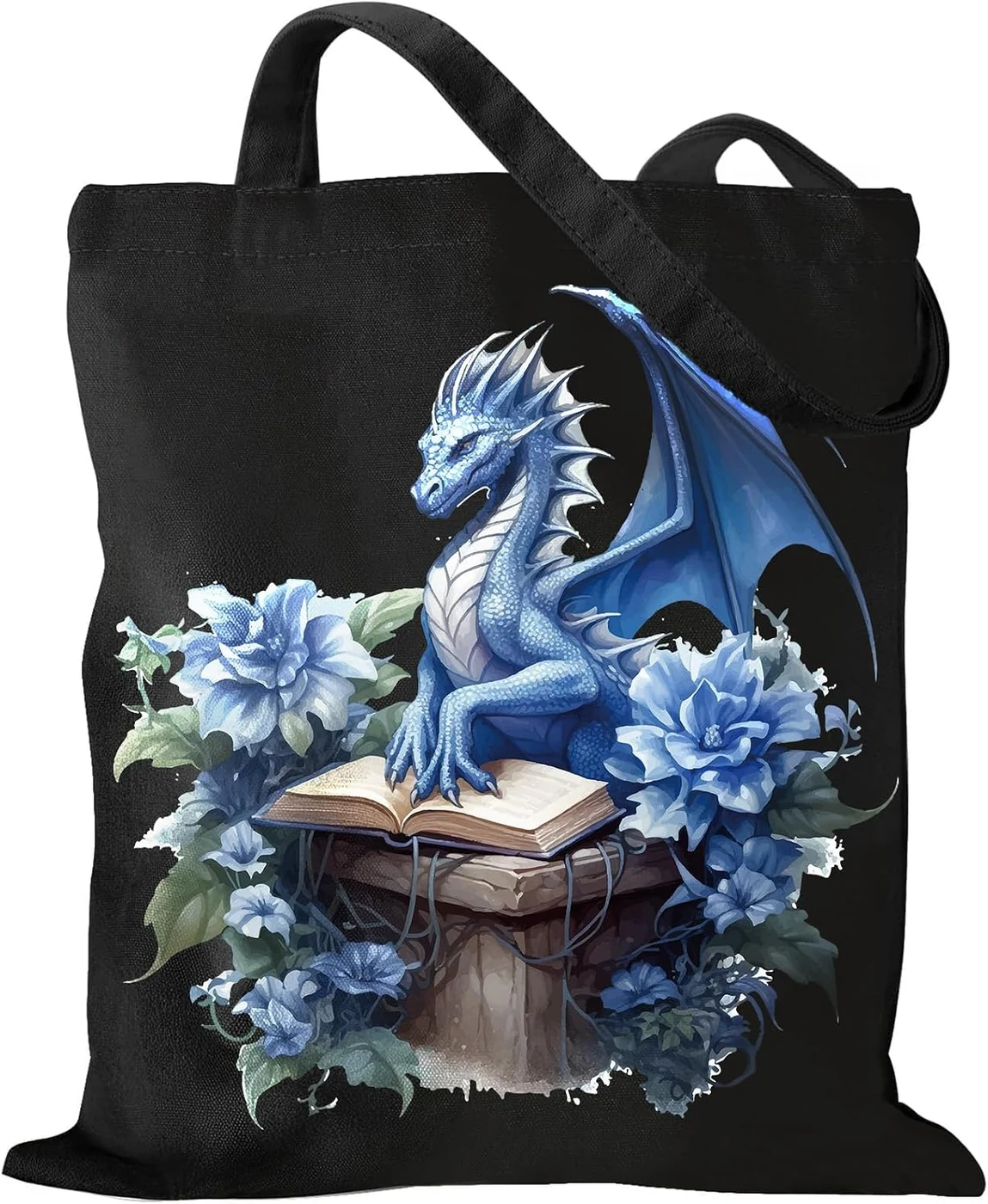 Blue Dragon Tote Bags - Personalized Dragons Totes Gifts