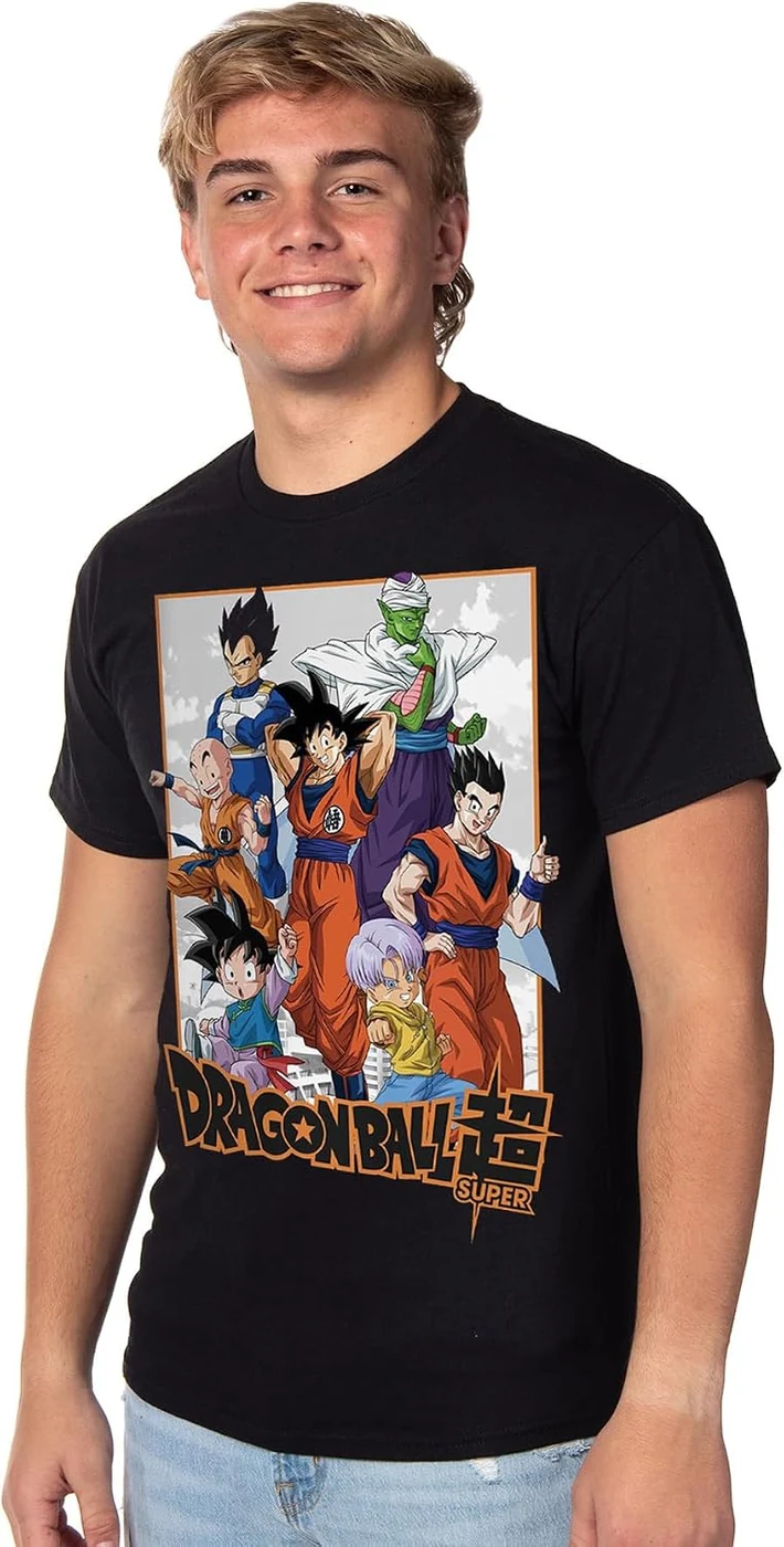 Dragon Ball Z Super T-Shirt Men's Goku Gohan Piccolo Vageta Short Sleeve Graphic Tee