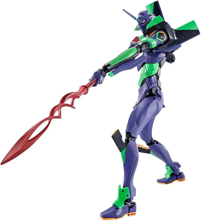 TAMASHII NATIONS - Neon Genesis Evangelion - Evangelion Test Type-01+Spear of Cassius Renewal Color Edition (Reissue) The Robot Spirits Figure