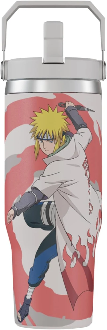 Team Liquid Naruto Minato Anime Tumbler with Lid, 30 Oz, Stainless Steel
