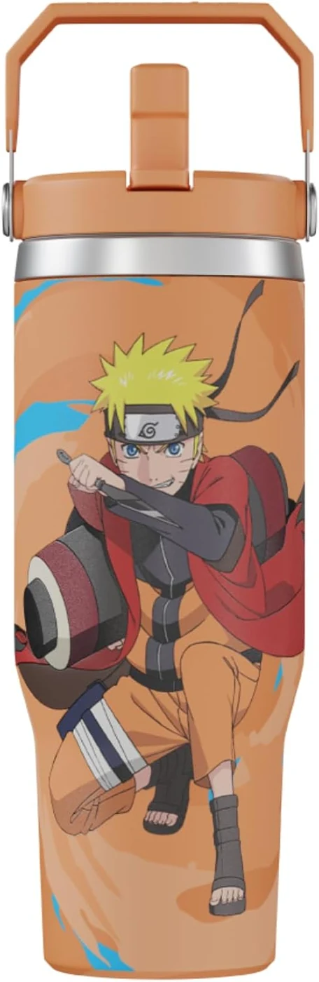 Team Liquid Naruto Anime Tumbler with Lid, 30 Oz, Stainless Steel