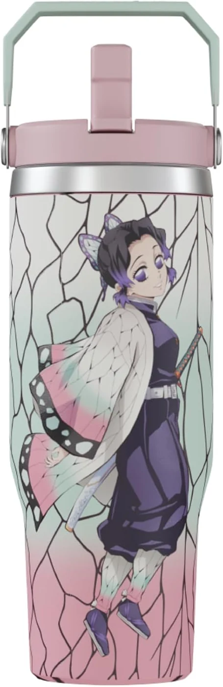 Demon Slayer Kimetsu No Yaiba Shinobu Insect Hashira Anime Tumbler, 30 Oz