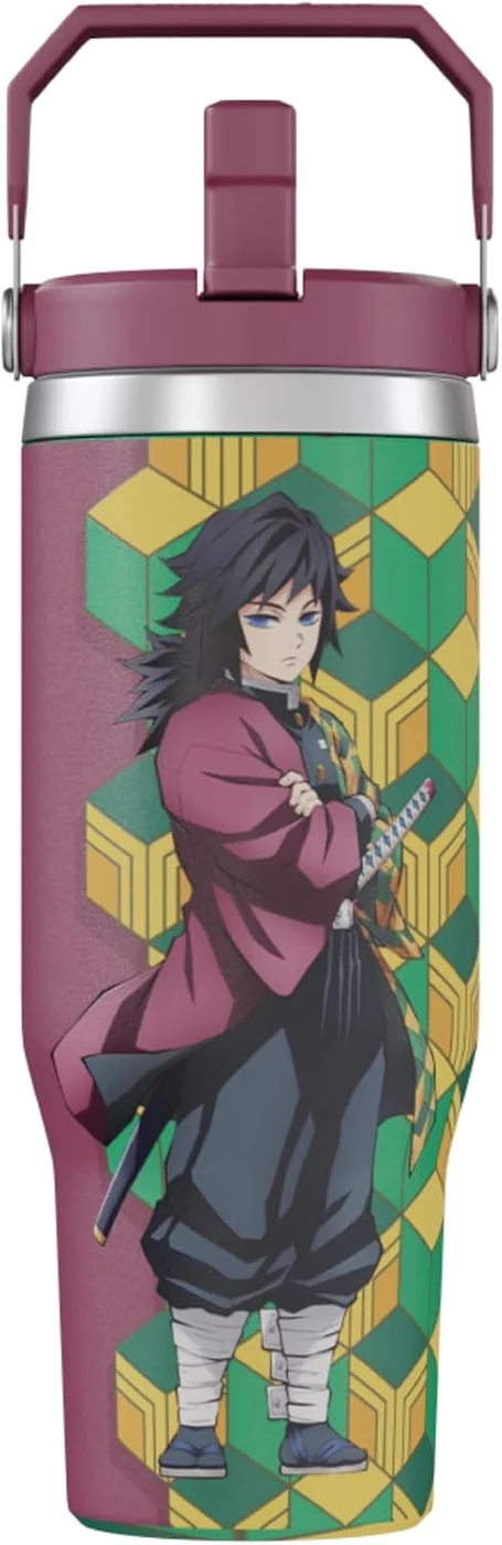 Demon Slayer Kimetsu No Yaiba Giyu Water Hashira Anime Tumbler, 30 Oz