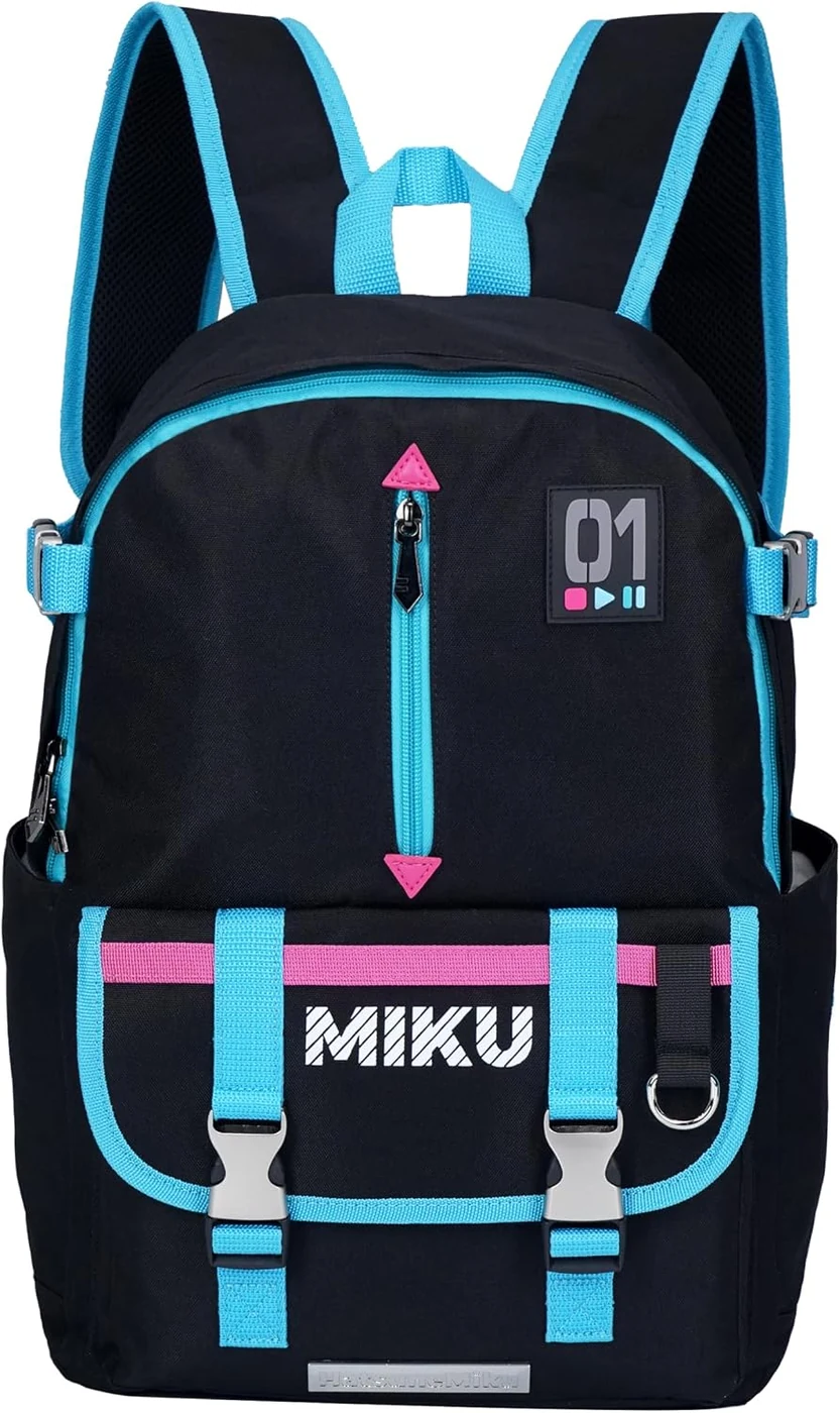 Hatsune Miku Collaboration Backpack, 20L Outdoor Travel Daypack Bag
