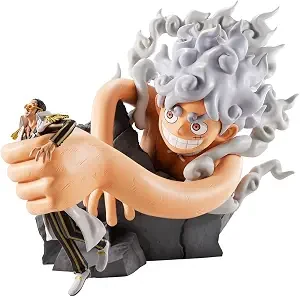 Ichibansho Figure - One Piece - Monkey D. Luffy Gear 5 vs Borsalino (Burst of Energy) Revible Moment Collectible Statue