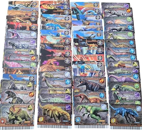 Dinosaur King Arcade Card Set | Made from SEGA Dinosaur King Arcade Cards | Collectables (Card Box, 60 Cards All Different in Box)