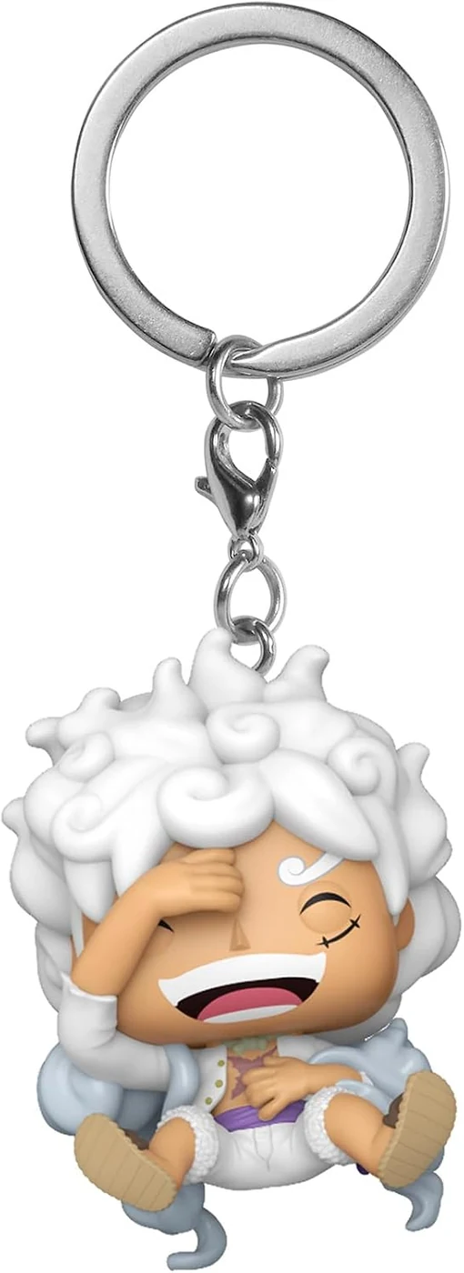 Funko Pop! Keychain: One Piece - Monkey D. Luffy Gear 5Novelty Keyring - Collectable Mini Figure - Stocking Filler - Gift Idea - Official Merchandise - Anime Fans - Backpack Decor
