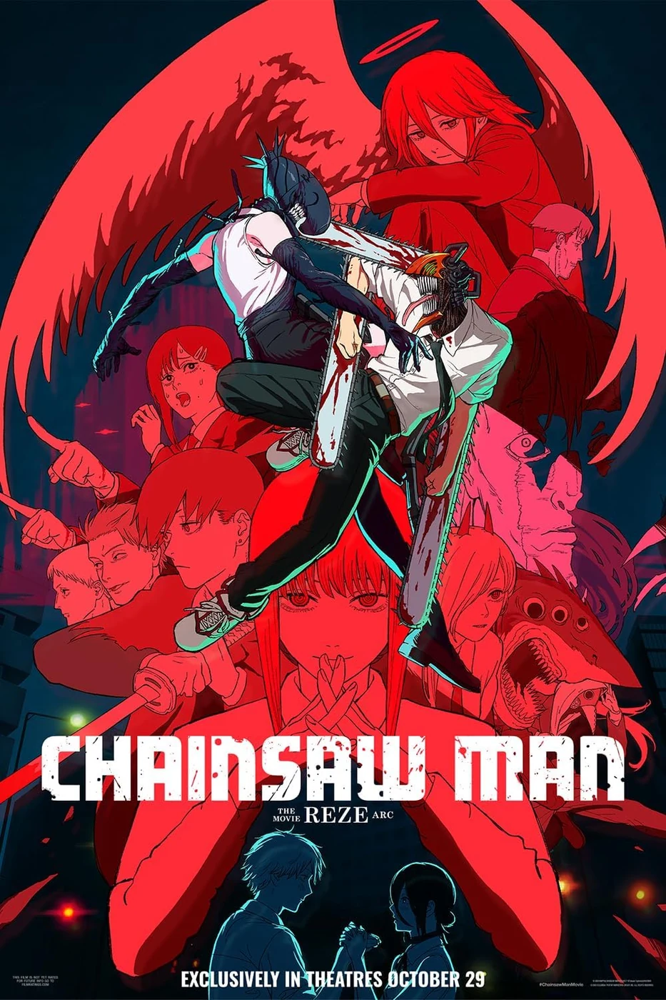 Chainsaw Man - The Movie: Reze Arc 2025 Movie Posters for Boys & Girls Bedroom Decor Wall Art Print Gift Poster 16x24", Unframed