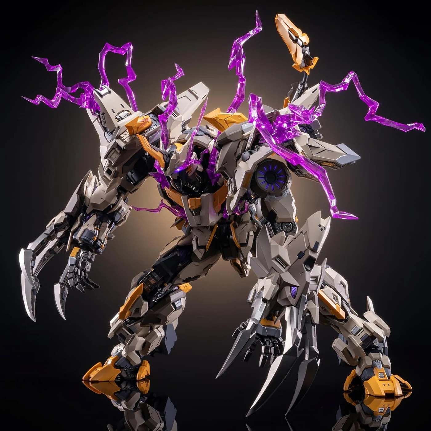 Pipigirl Moshow Assembly Free Mech Action Figure, The Scourge of God, Alloy Joints, 11.8 inch Collectible Mecha Kits