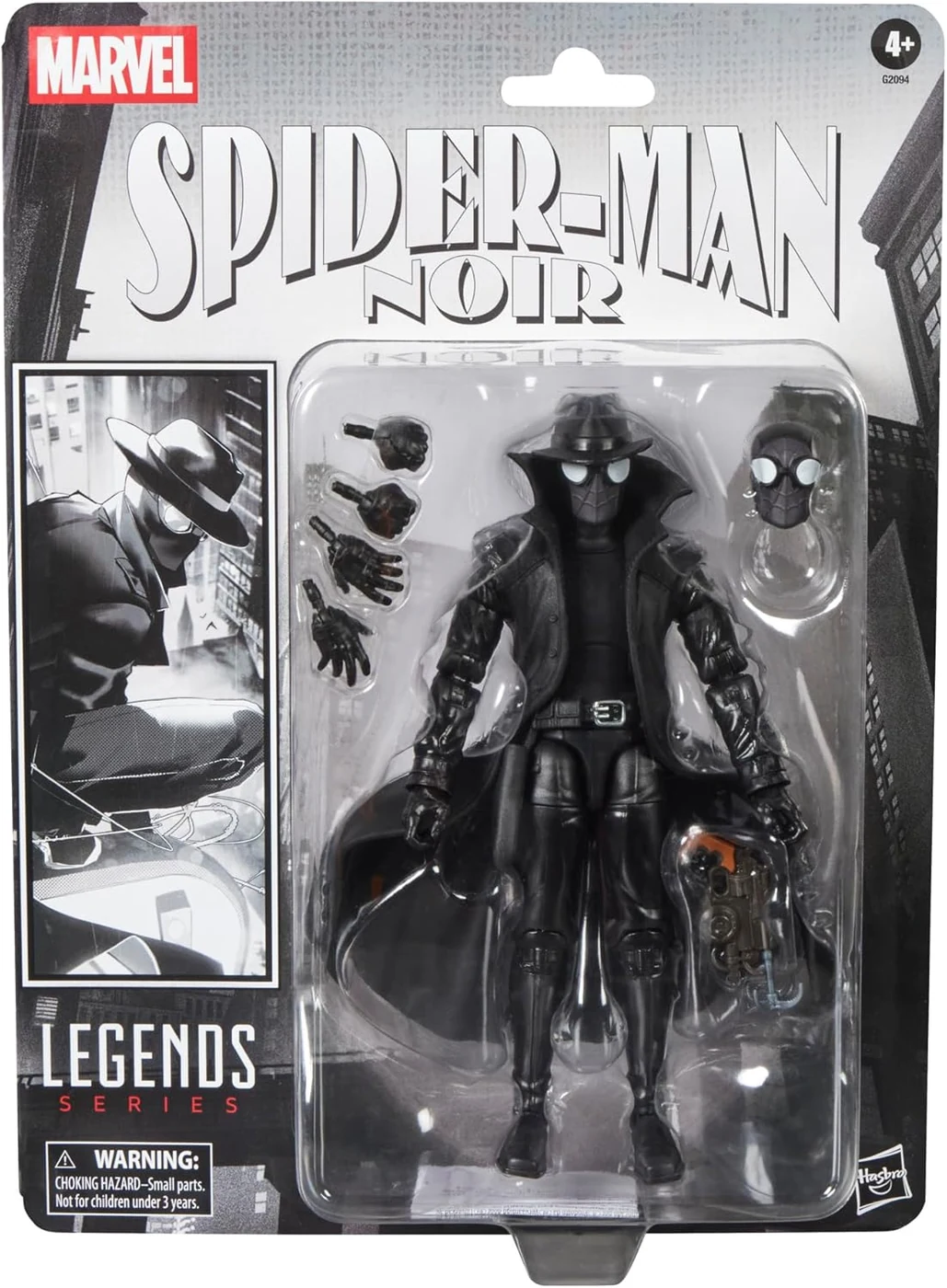 Marvel Legends Series Spider-Man Noir, Retro Cardback Spider-Man Comics Collectible 6-Inch Scale Action Figure (Amazon Exclusive)