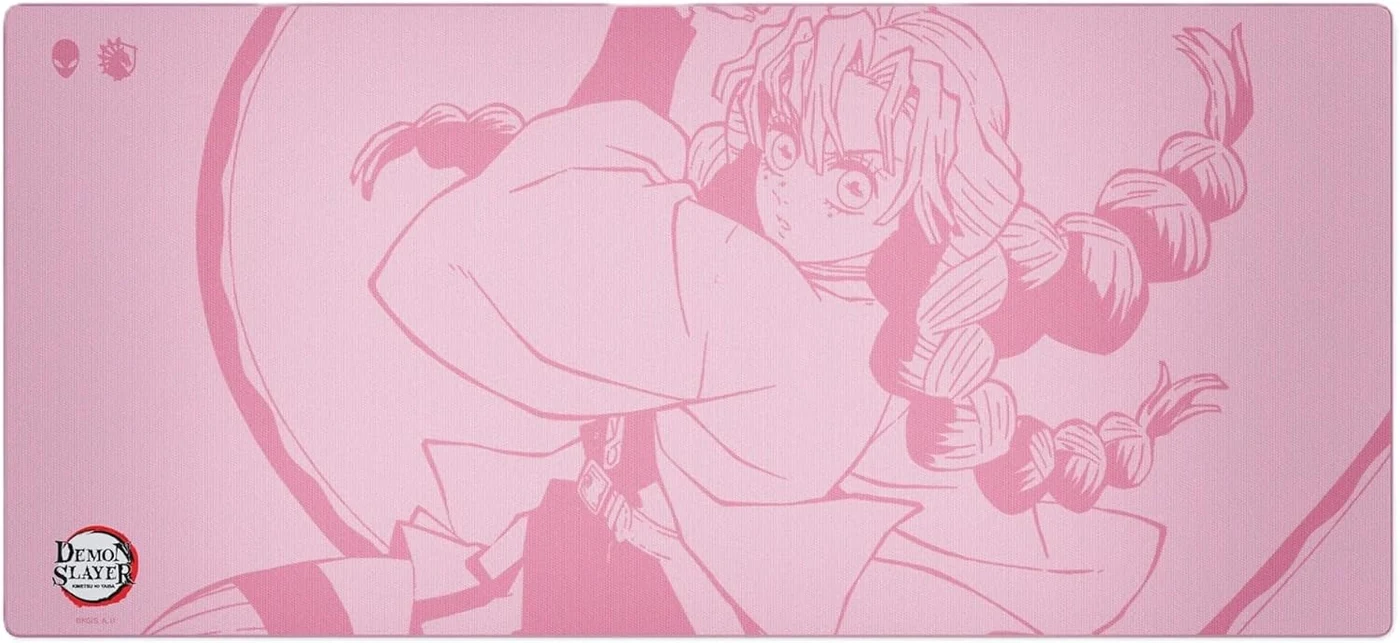 Demon Slayer Kimetsu No Yaiba Mitsuri Love Hashira Gaming Mousepad, 35x16