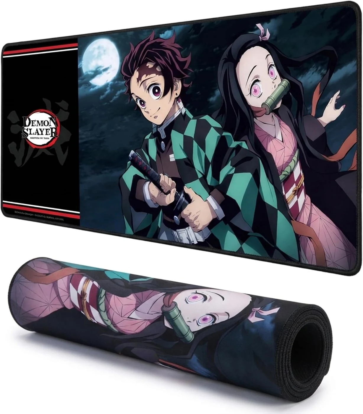 Demon Slayer Large Gaming Mouse Pad 31"x15" XL Computer Desk Mat, Anime