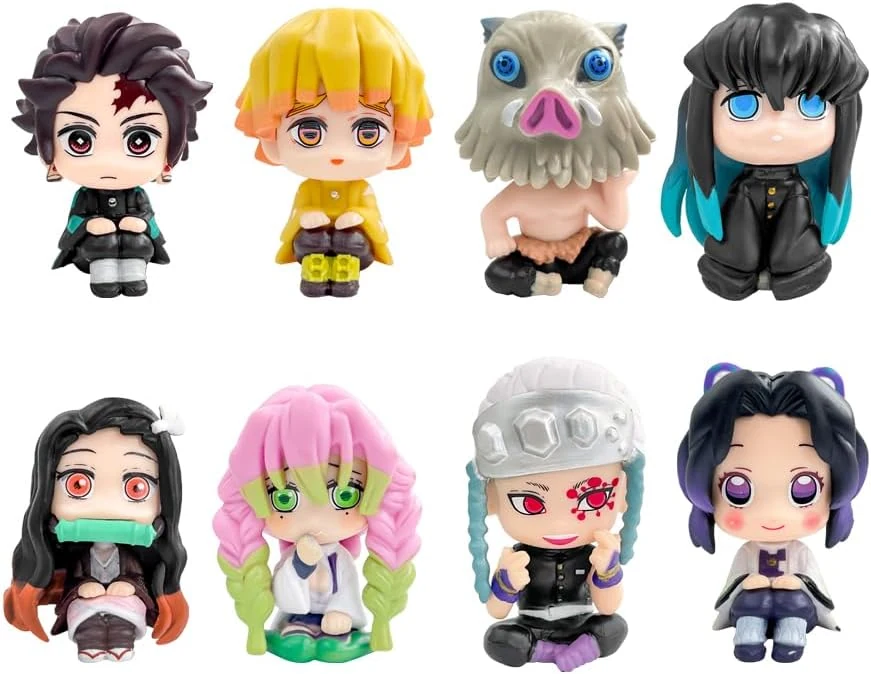 8Pcs Slayer Anime Figures Set