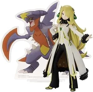 Pokémon Masters EX Panel Spectacle Cynthia & Mega Garchomp Figure Prize Figure
