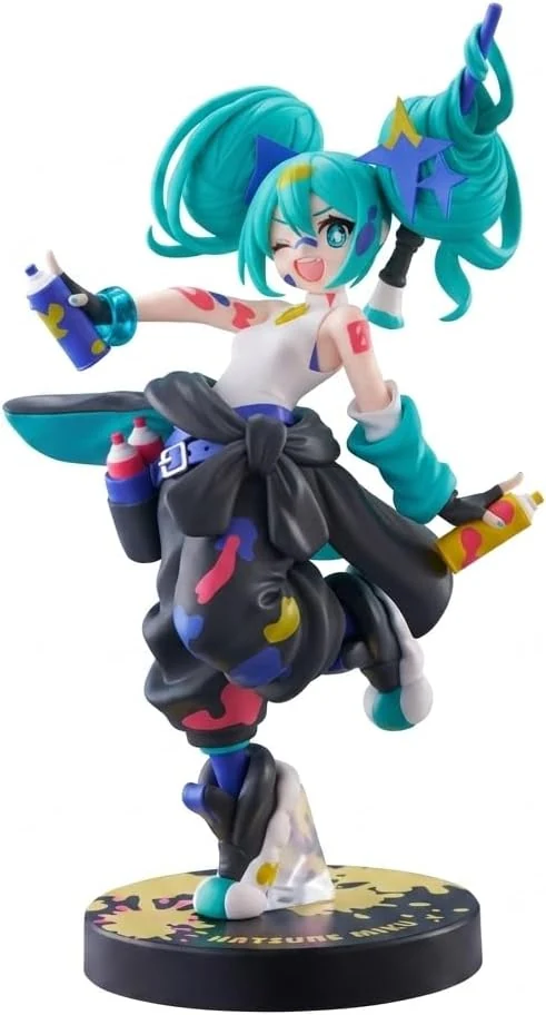 Thunder Tech Hatsune Miku Muchute Figure - Paint Girl Another Color Version - Prize Statue, Approx. 9.05 Inches (23cm)