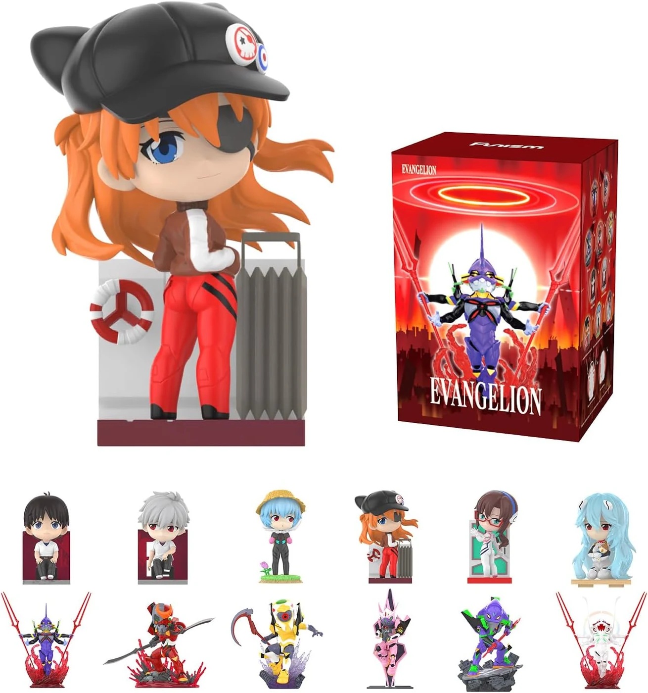 EVA Vol.2 Evangelion Blind Box Figures, Anime Collectible Toys, Single Box